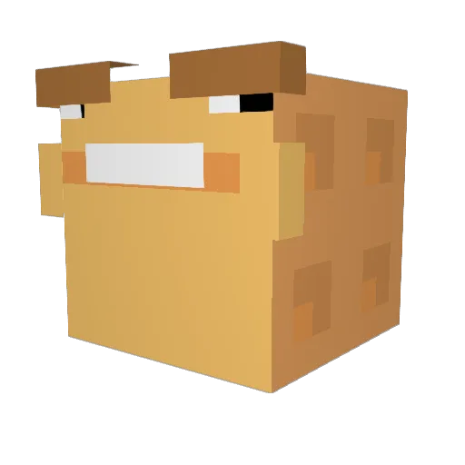 FML99 Minecraft avatar head, 3D render