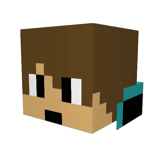 FMR05 Minecraft avatar head, 3D render