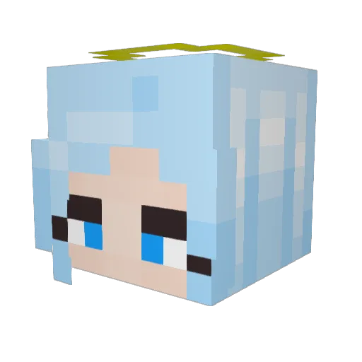 FMSMortality Minecraft avatar head, 3D render