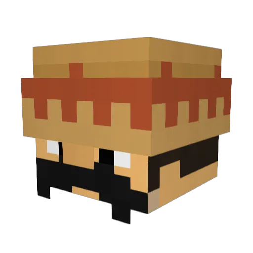 FMSThread Minecraft avatar head, 3D render