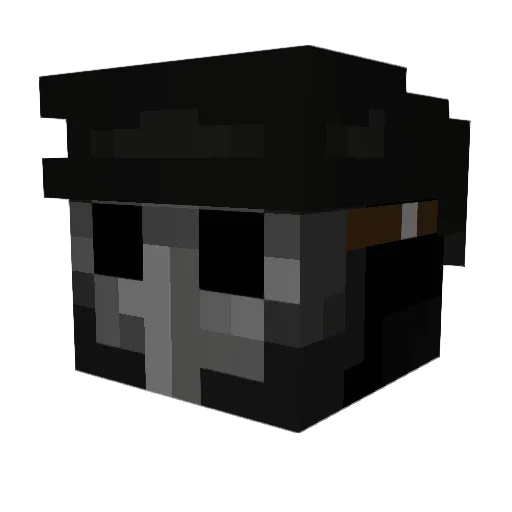FM_Feldsalat Minecraft avatar head, 3D render