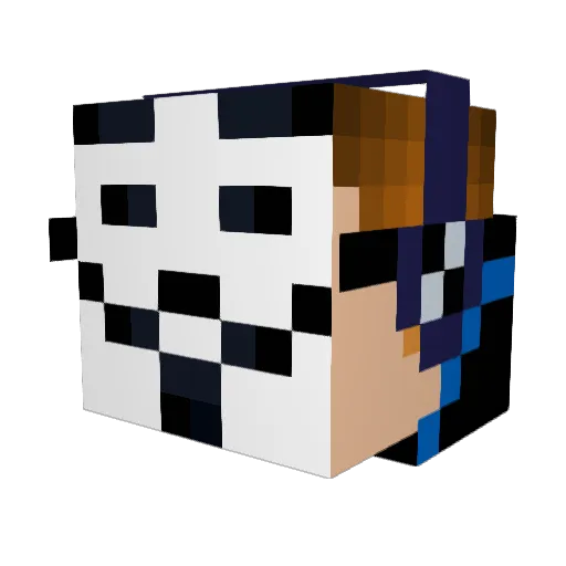FM_Xaniaro Minecraft avatar head, 3D render