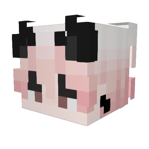 FMwhisper Minecraft avatar head, 3D render