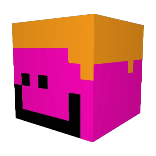 FN359 Minecraft avatar head, 3D render