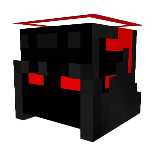 FN555 Minecraft avatar head, 3D render