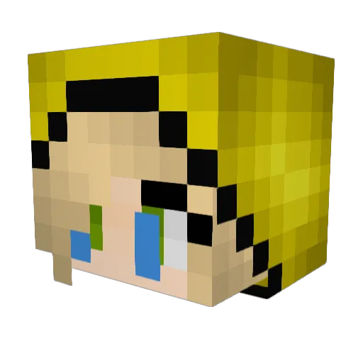 FNC_Enaira Minecraft avatar head, 3D render
