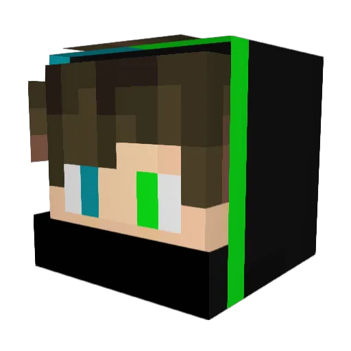 FNPR Minecraft avatar head, 3D render