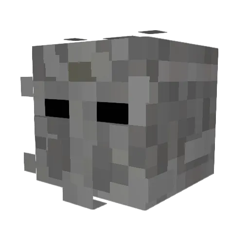 FNVRambo Minecraft avatar head, 3D render