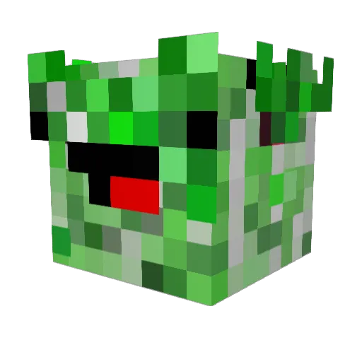FNissen Minecraft avatar head, 3D render