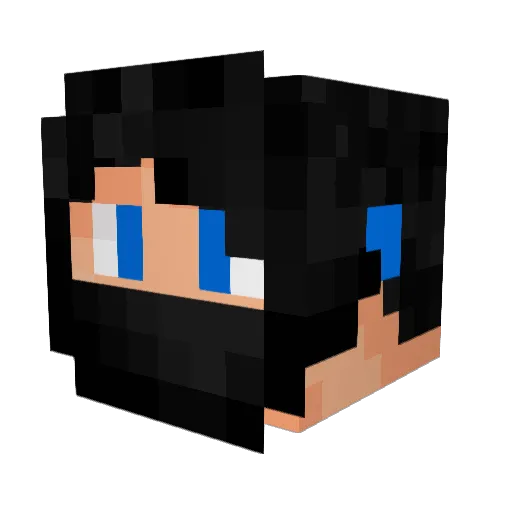 FOCIEN Minecraft avatar head, 3D render