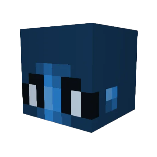 FODCUSTUM Minecraft avatar head, 3D render