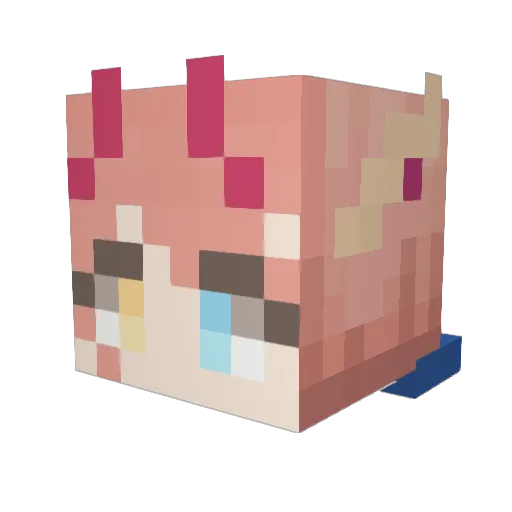 FOEVER5921 Minecraft avatar head, 3D render