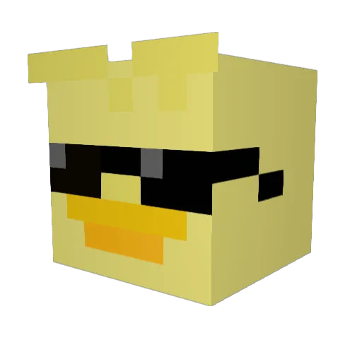 FOG11011 Minecraft avatar head, 3D render