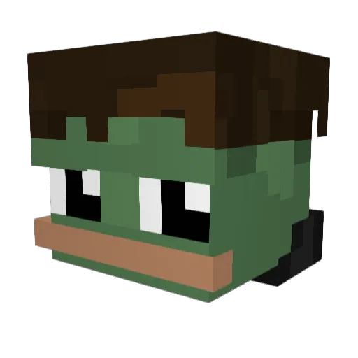 FOKLA Minecraft avatar head, 3D render