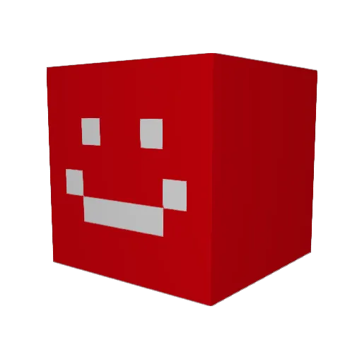 FOLTZO Minecraft avatar head, 3D render