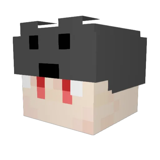 FOO212 Minecraft avatar head, 3D render