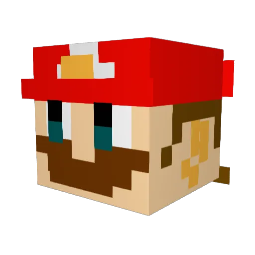 FOON2001 Minecraft avatar head, 3D render