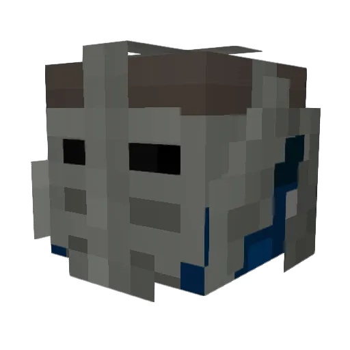 FOOTBALLER9999 Minecraft avatar head, 3D render