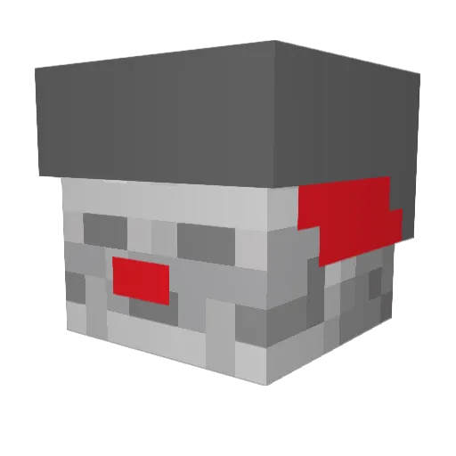 FORCEDBLAZE Minecraft avatar head, 3D render