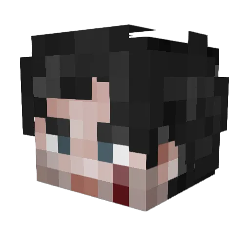 FOREVERYXNG Minecraft avatar head, 3D render