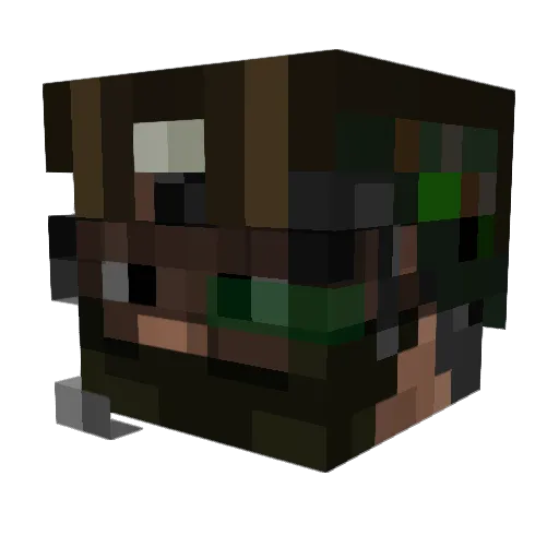 FORGE103 Minecraft avatar head, 3D render
