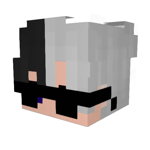 FORMULAMOUSE Minecraft avatar head, 3D render