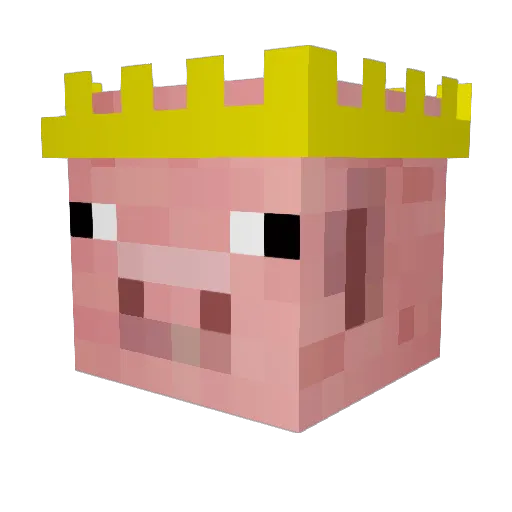 FORTHEWIN24 Minecraft avatar head, 3D render