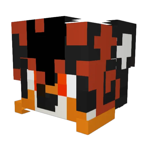 FORTZORRO Minecraft avatar head, 3D render