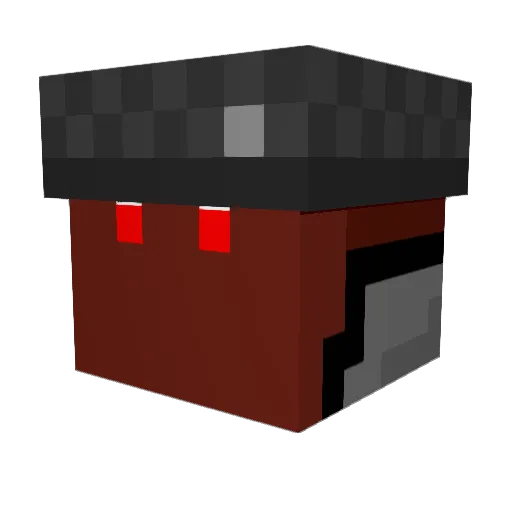 FOUSSEYNI100 Minecraft avatar head, 3D render