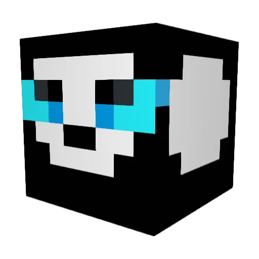 FOX25o72 Minecraft avatar head, 3D render