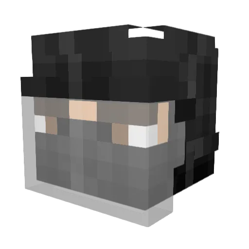 FOXES_JF Minecraft avatar head, 3D render