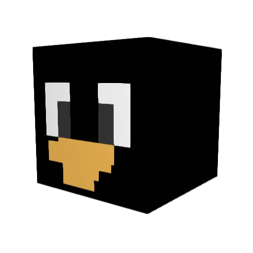 FOXFORME Minecraft avatar head, 3D render