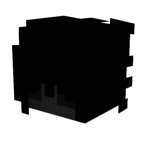 FOXKLP Minecraft avatar head, 3D render