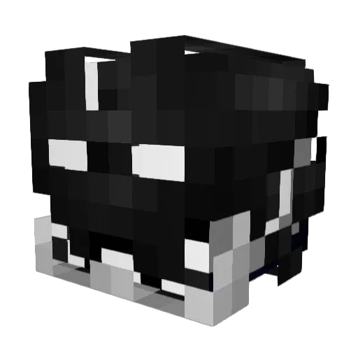 FOXTROTFOURPC Minecraft avatar head, 3D render
