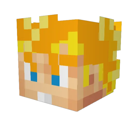 FOsSoy3eur Minecraft avatar head, 3D render
