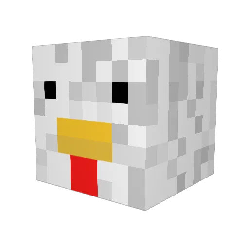 FPGAME Minecraft avatar head, 3D render