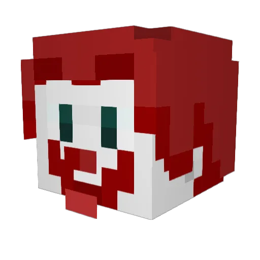 FPGG Minecraft avatar head, 3D render