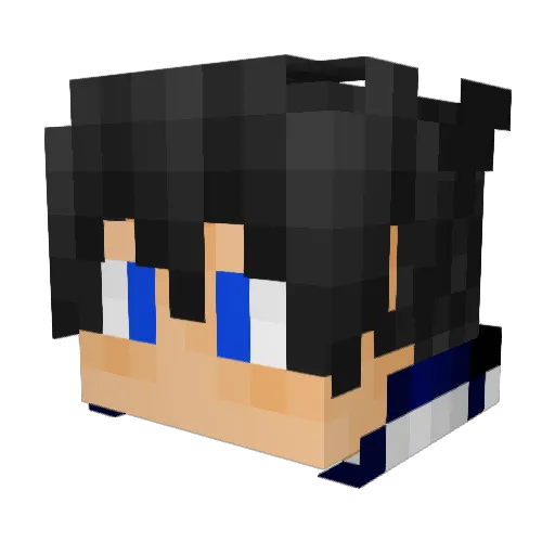 FPG_Schiba Minecraft avatar head, 3D render
