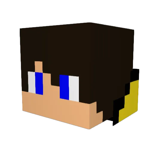 FPLyrA Minecraft avatar head, 3D render