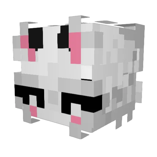 FPOZ Minecraft avatar head, 3D render