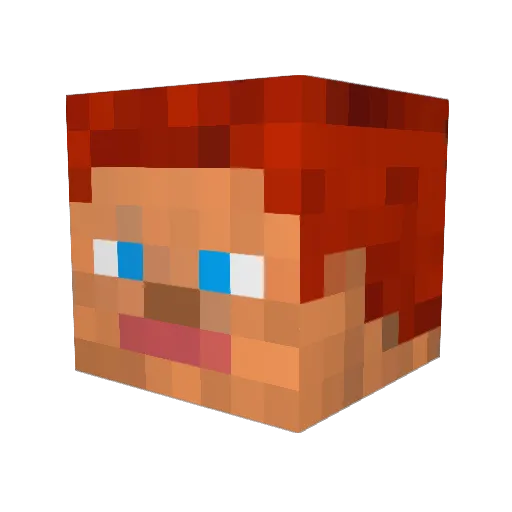 FPSdudeman Minecraft avatar head, 3D render