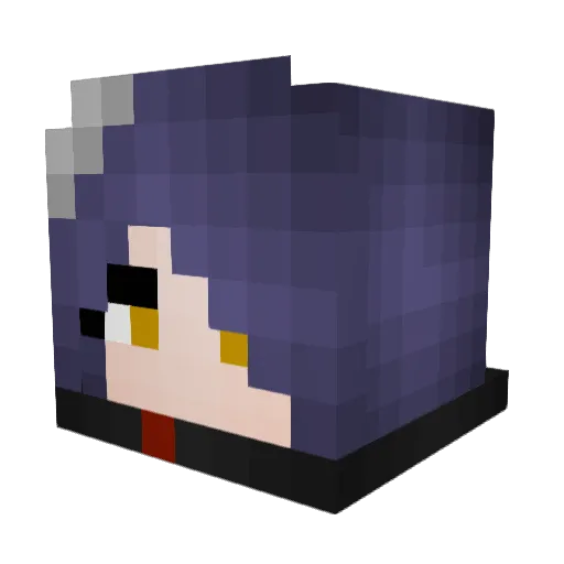 FPSmama Minecraft avatar head, 3D render