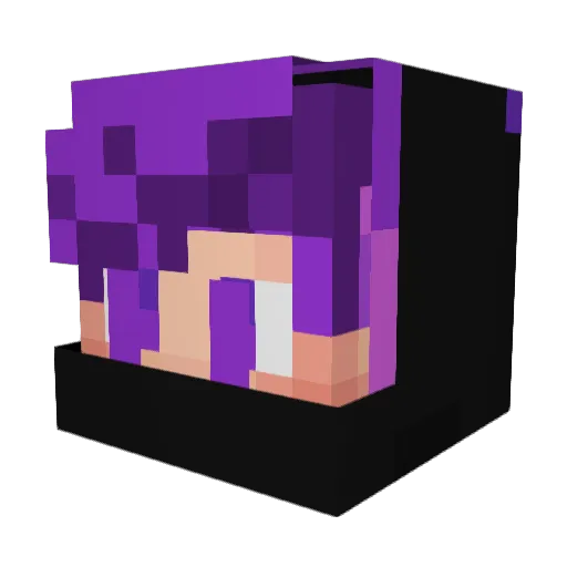 FPVSeeker Minecraft avatar head, 3D render
