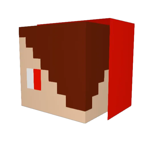 FPZooter Minecraft avatar head, 3D render