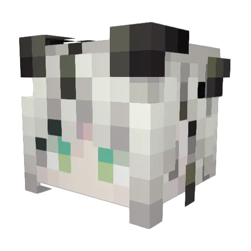 FQman Minecraft avatar head, 3D render