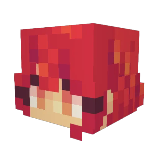 FR13K Minecraft avatar head, 3D render