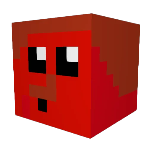 FR3D123 Minecraft avatar head, 3D render