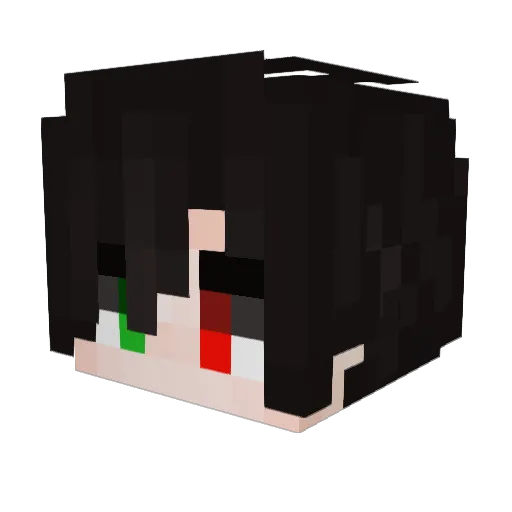 FR4M0NXU Minecraft avatar head, 3D render