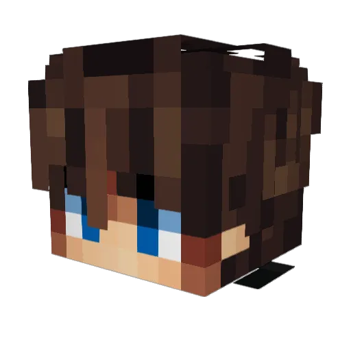 FRABAR Minecraft avatar head, 3D render