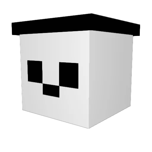 FRAGulaa Minecraft avatar head, 3D render